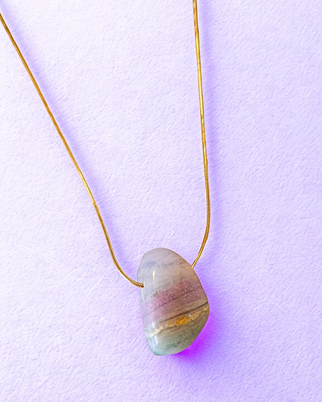 COLAR FLUORITA BRUTA