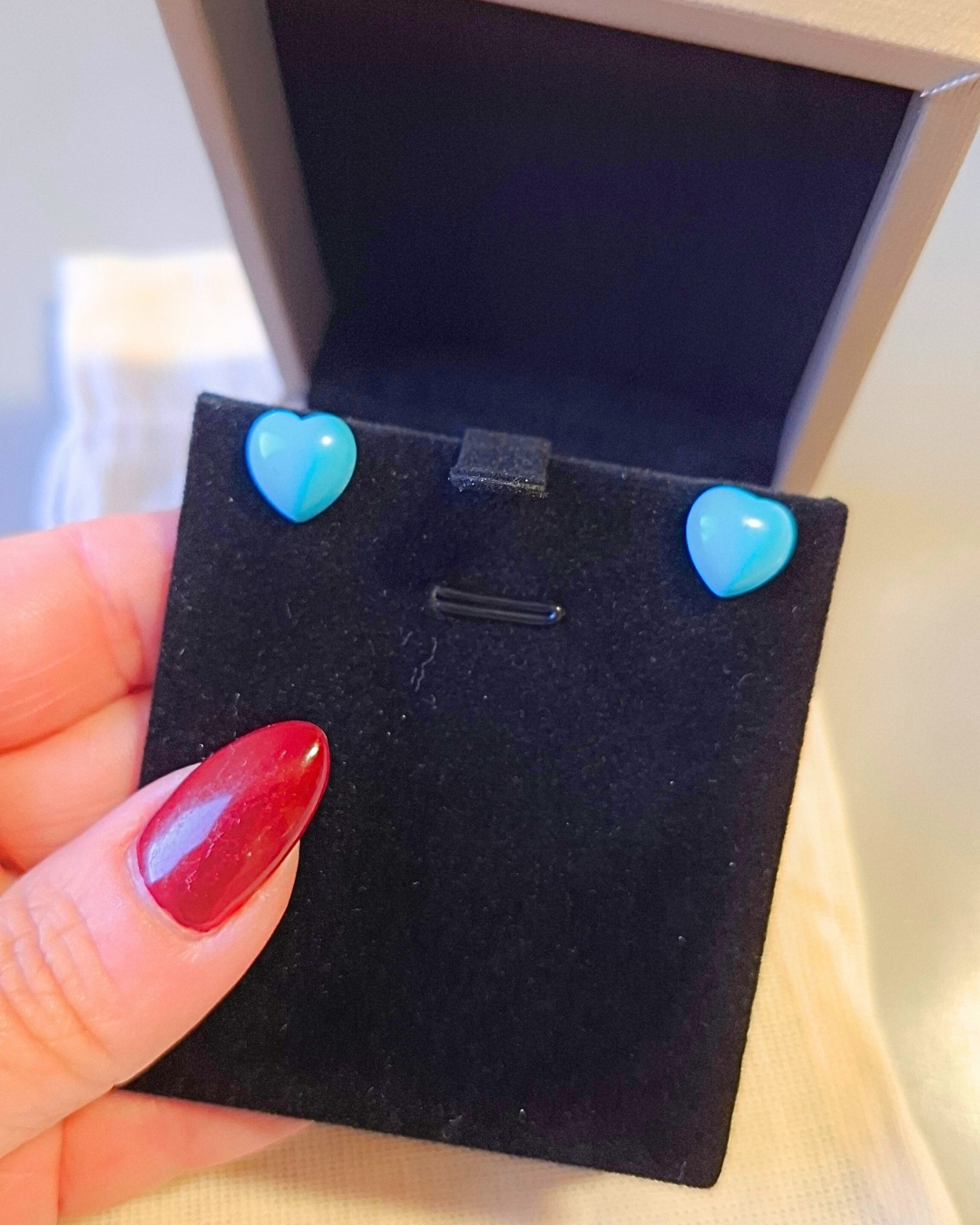 BRINCO CORAÇÃO TURQUESA