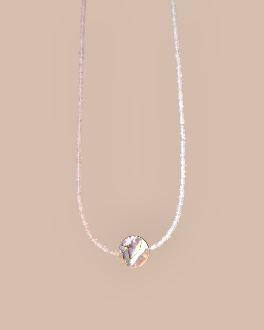 COLAR OPALA COM ABALONE