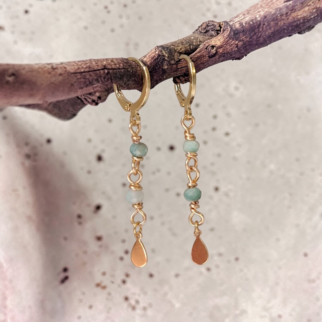 ARGOLA AMAZONITA GOTA