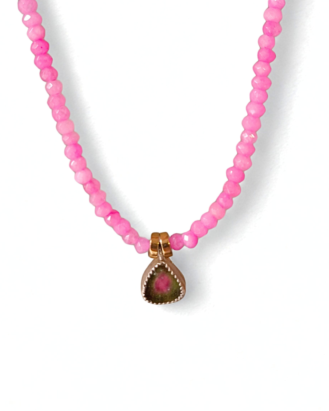 COLAR JADE E TURMALINA