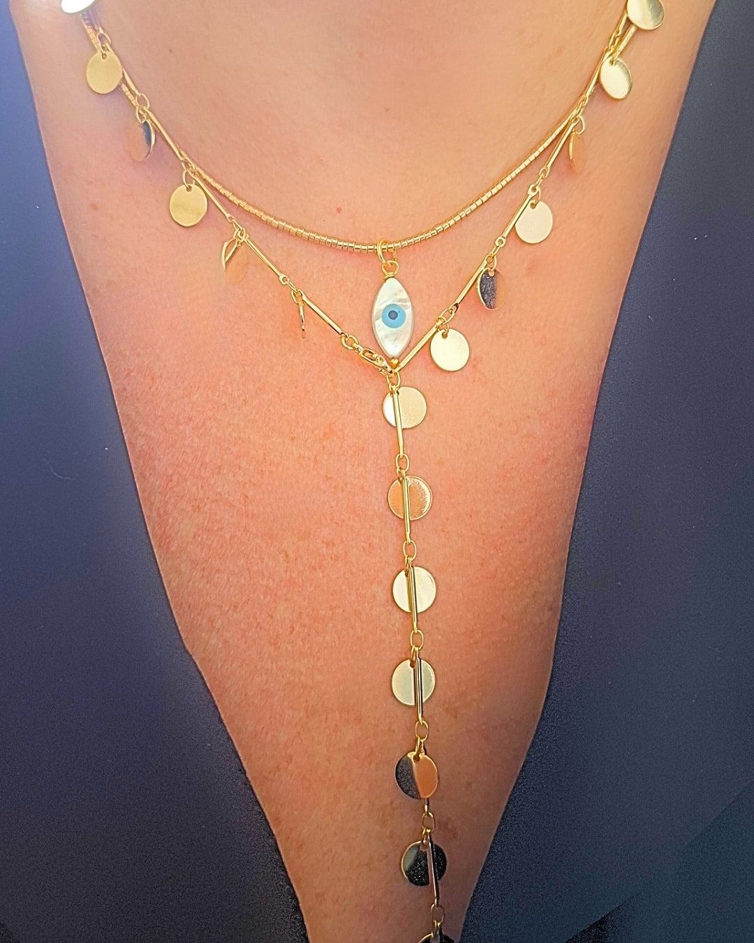 COLAR MEDALHAS LONGO