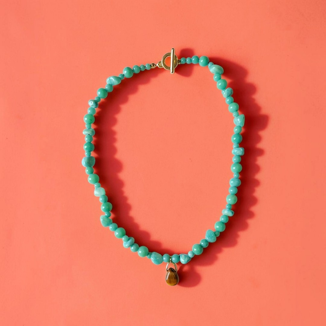 COLAR GOTA OLHO DE TIGRE