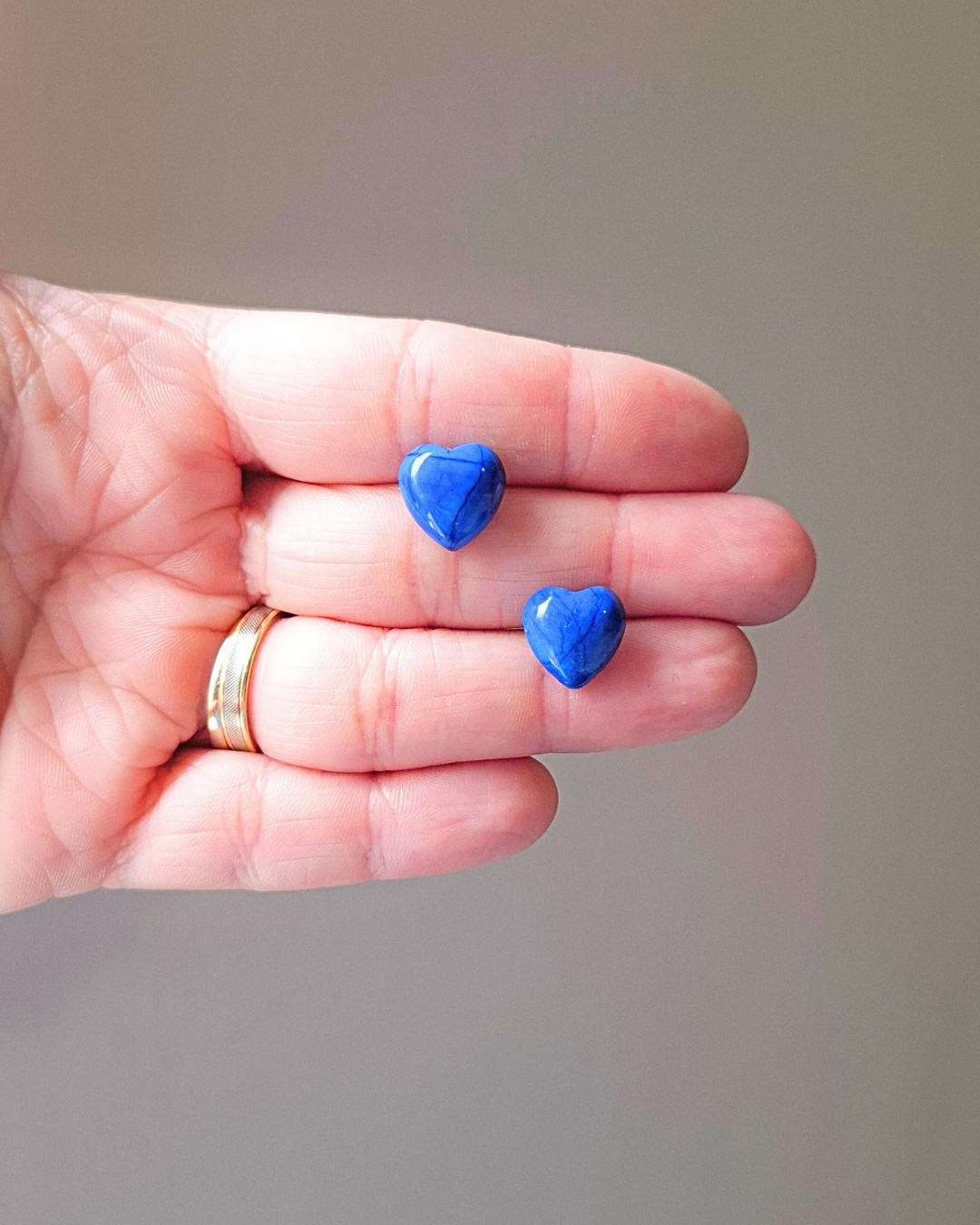 BRINCO CORAÇÃO LAPIS LAZULI