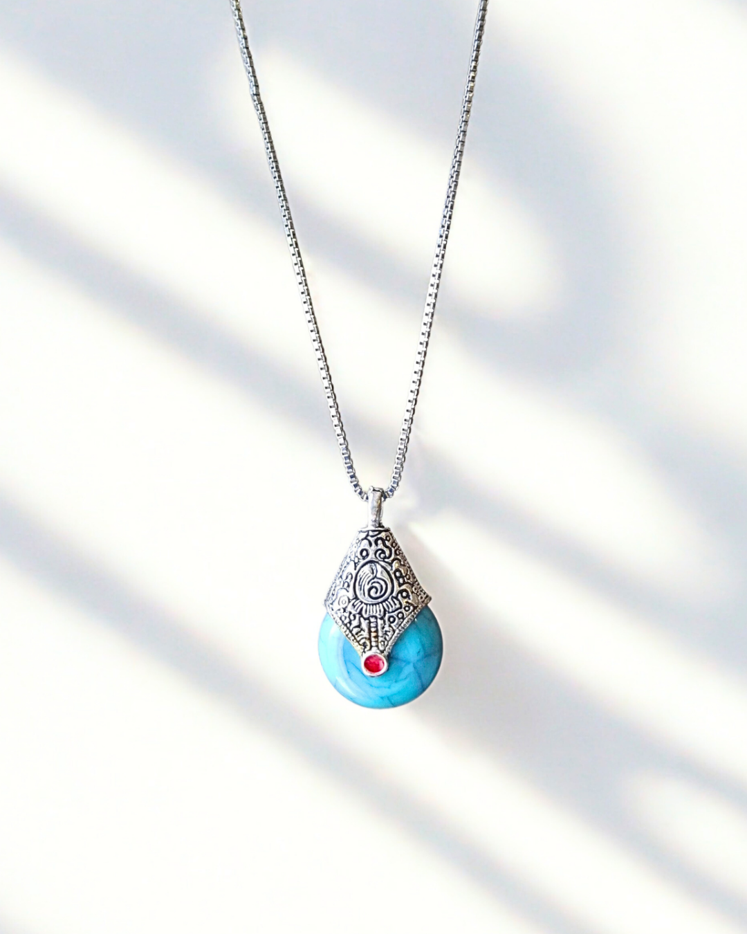 COLAR ESMALTADO TURQUIA AZUL