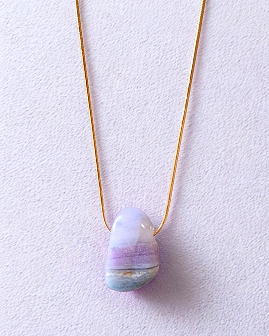 COLAR FLUORITA BRUTA