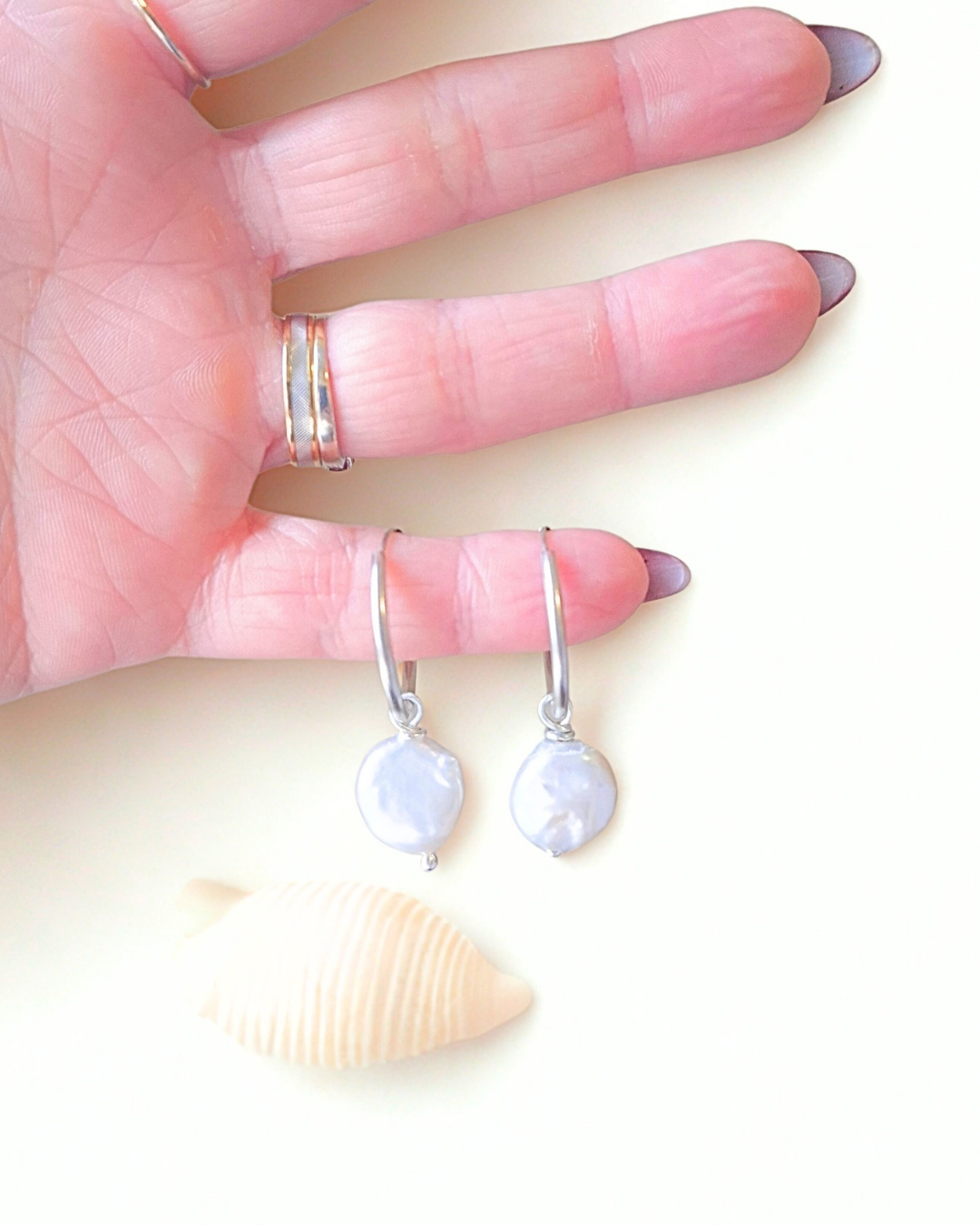 ARGOLA PÉROLA BARROCA