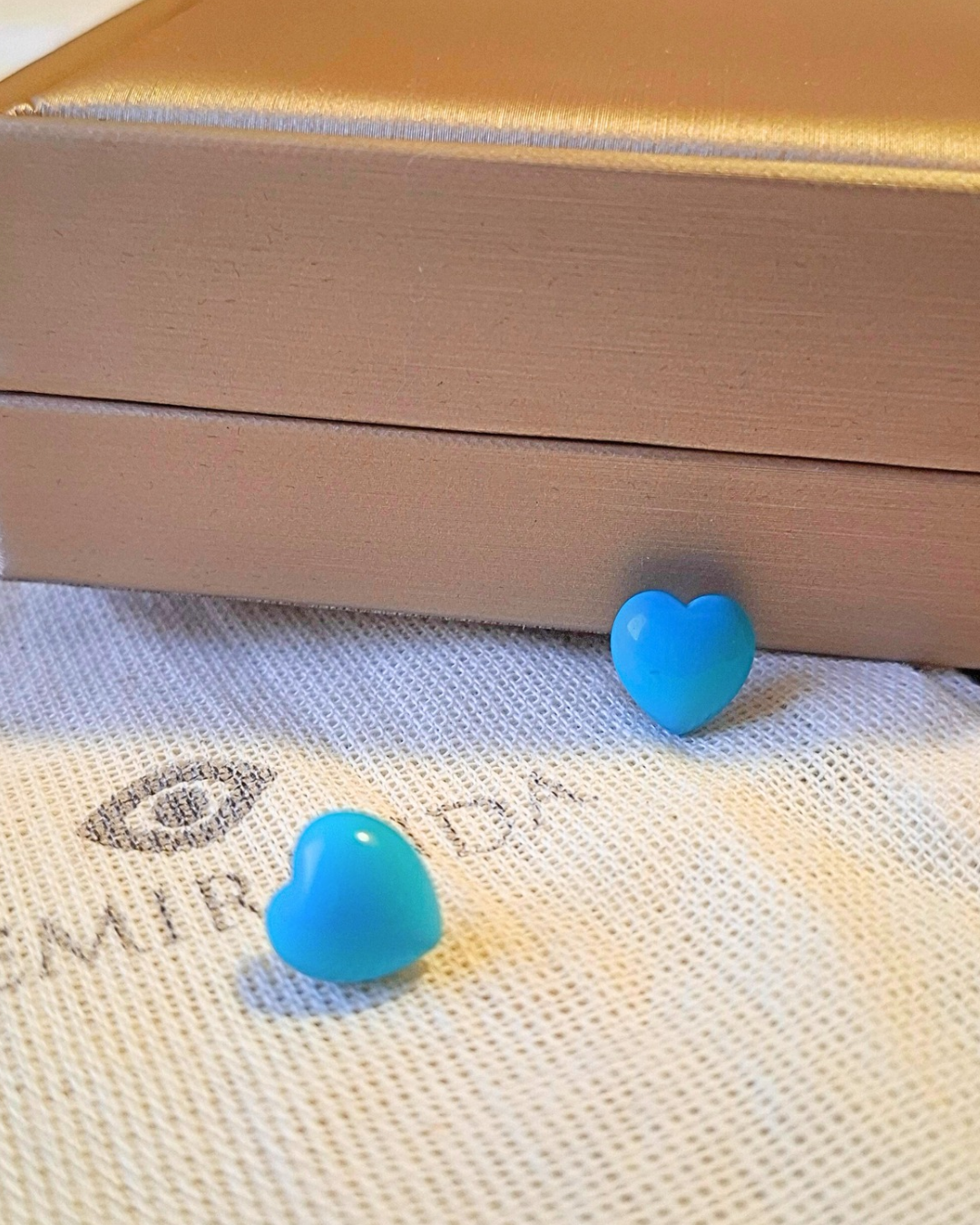 BRINCO CORAÇÃO TURQUESA