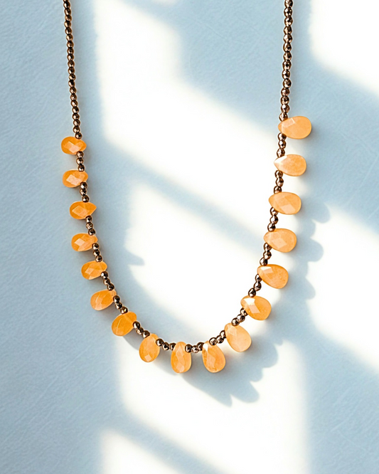 COLAR HEMATITAS COM CITRINO