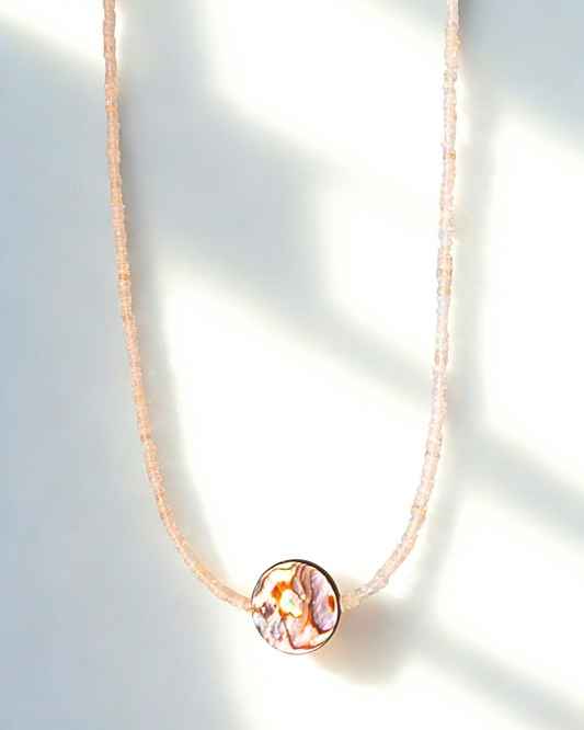 COLAR OPALA COM ABALONE