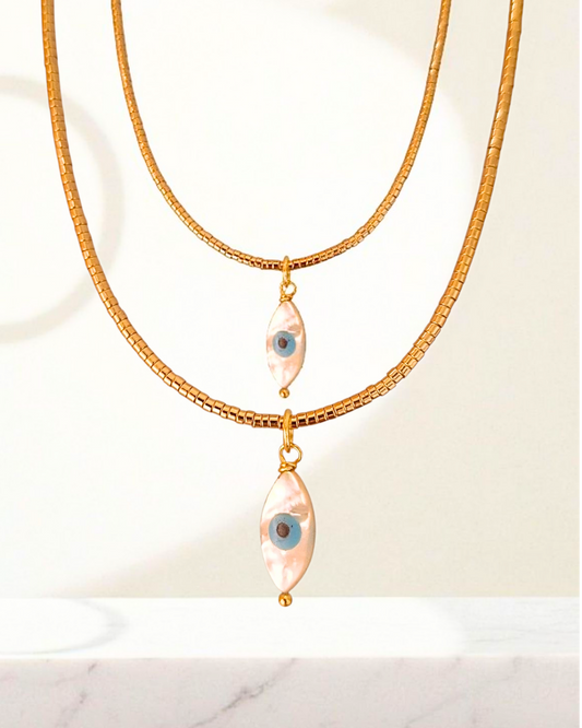 COLAR CANUTILHOS OLHO GREGO