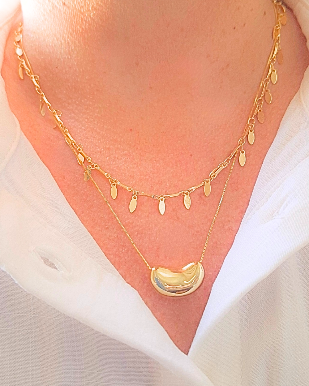 COLAR ORGÂNICO OURO