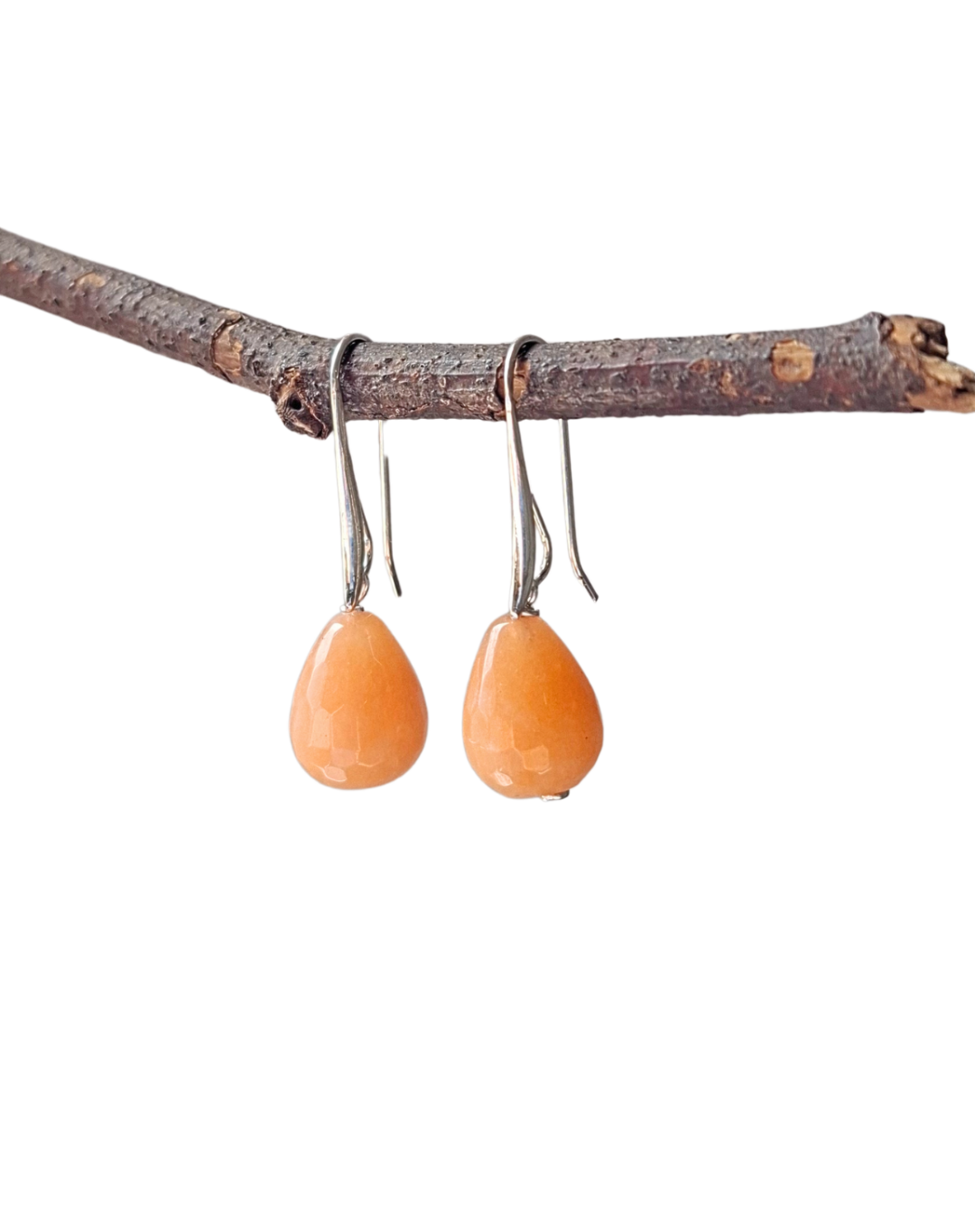 BRINCO PÉTALA ÁGATA LARANJA