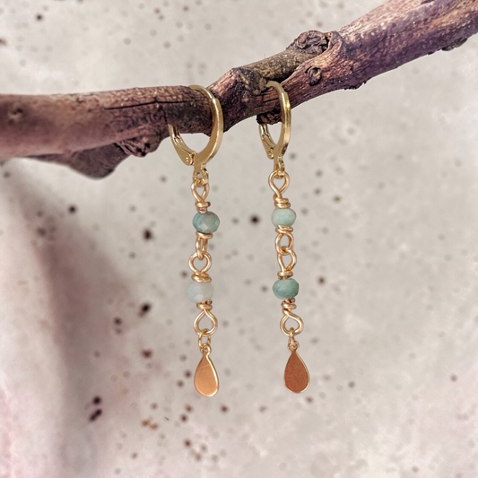 ARGOLA AMAZONITA GOTA