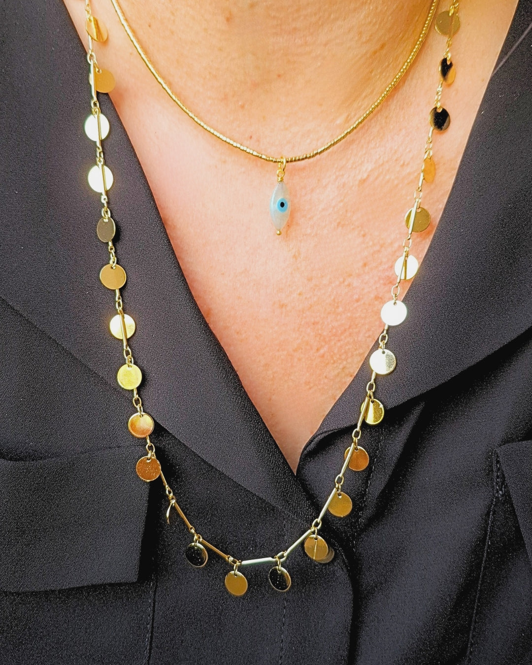 COLAR MEDALHAS LONGO